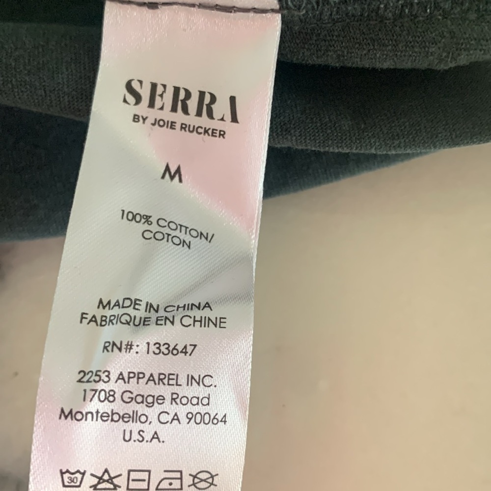 NWT Serra by Joie Rucker Dress Premium Boutique Mini Shift T Shirt Gray Medium - Picture 7 of 7